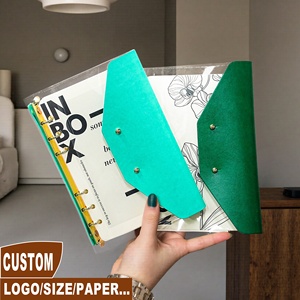 Mới đến biểu tượng tùy chỉnh Tạp Chí Chất lượng cao <span class=keywords><strong>A5</strong></span> A6 A7 thân thiện với môi rõ ràng PVC Bìa kế hoạch bán buôn PU da 6 nhẫn máy tính xách tay - Product Image 1