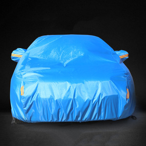 Copertura completa di nuovo design con pellicola in alluminio addensato impermeabile e parasole e copertura per <span class=keywords><strong>auto</strong></span> in tessuto Oxford mimetico antipioggia - Product Image 4