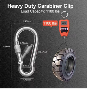 Liên Kết Nhanh Chóng <span class=keywords><strong>Carabiner</strong></span> Snap Keychain An Toàn Công Nghiệp Móc Cho Sử Dụng Nặng Leo Núi Khai Thác - Product Image 4