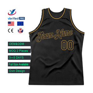 Seragam basket bordir liga Eropa poliester jala seragam reversibel basket pemuda - Product Image 1