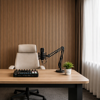 Panneaux muraux acoustiques 3D en bois MDF insonorisants KASARO, vente chaude en usine, pour la décoration intérieure d'hôtels et de chambres