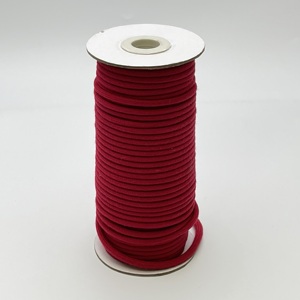 Bán Buôn Phụ Kiện May Mặc Dệt Kim Màu Đỏ 7Mm Bông Macrame Dây Bện Lashing Sợi Dây Thừng Cho Quần Áo Giày Và Mũ Phụ Kiện - Product Image 2