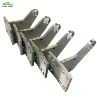 Fabrication sur mesure de tôlerie OEM, services de soudage laser en acier inoxydable et aluminium de 5 mm, supports d'angle métalliques, pièces pliées
