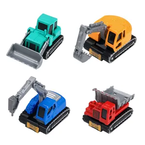 QS Schlussverkauf Mini-Alloy-Stempelgießmodell-Spielzeug Stadt-Thema Metalltechnik Rückenziehbare Simulationsfahrzeug-Spielzeug für Kinder