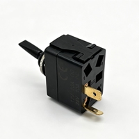 Interrupteur à bascule étanche en plastique noir 12V20A 24V10A SPST 2 broches ON-OFF sans voyant pour modification de camping-car, bateau et embarcation marine