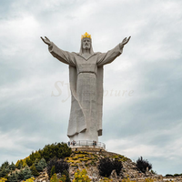 Statue de Jésus méditant, statue de la croix de Jésus à vendre, grande statue de Jésus avec sculpture à la main