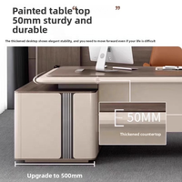 Ensemble de chaises de bureau de luxe haut de gamme Boss, design moderne et minimaliste, en bois durable et écologique, pour bureau, maison et poste de travail.