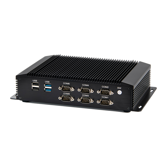 Eglobal Wins10/Linux Fanless Pc Core I7 4500U Industrial Mini Pc With Rich Parallel Port 6 COM VGA HD GPIO Pc Embedded
