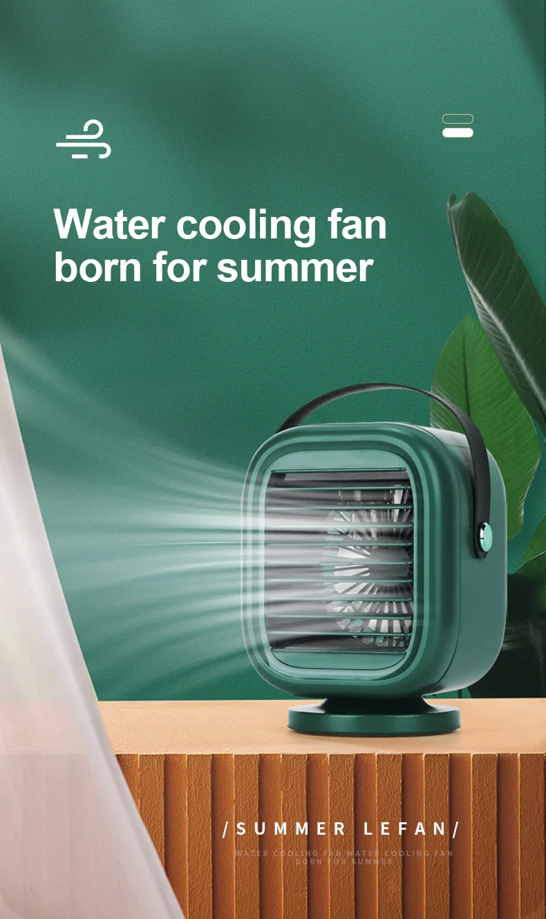 OEM factory water ice cooling USB oscillating auto table fans mini rechargeable mist Portable Cooler Fan