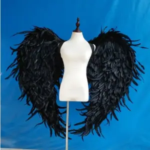 निर्माता थोक फैशन उच्च गुणवत्ता लोकप्रिय एन्जिल पंख काले वयस्क परी परी पंख पंख के लिए शिशुओं कॉस्टयूम