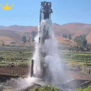 Profundidad de perforación Máquina de perforación de pozos de agua rotativa neumática sobre orugas de 150 metros