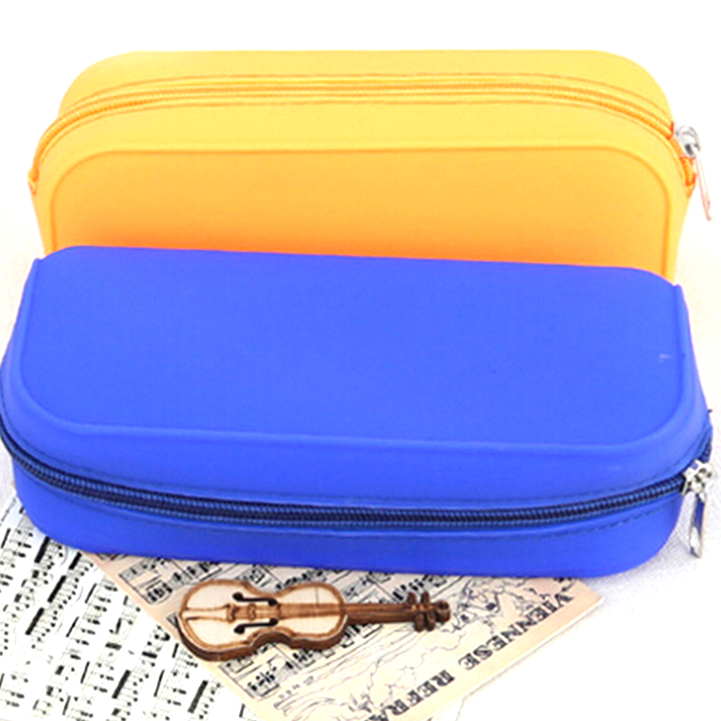 Изготовленный На Заказ многократного использования для хранения подарка промотирования красочные силиконовый пенал для карандашей, пенал по цене производителя