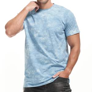 เสื้อยืดผู้ชายแนวกรันจ์ย้อนยุคพิมพ์ลายเฮฟวี่เวทโลโก้ออกแบบได้ตามต้องการ - Product Image 6