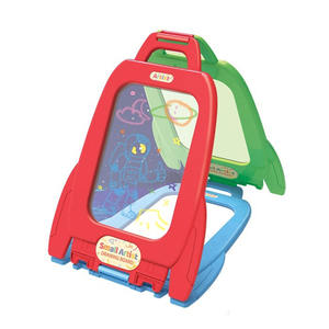 กระดานวาดภาพ4อิน1 LED ของเล่นสำหรับเด็กพร้อม8ลายฉลุ6ปากกาฟลูออเรสเซนต์สำหรับวาดรูปของเล่นเพื่อการศึกษากระดานติดตาม - Product Image 3