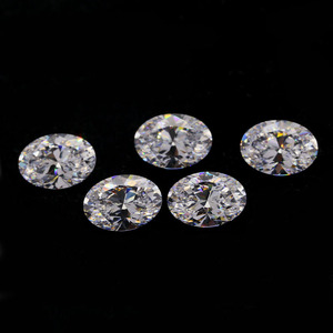 Circonia Cúbica Sintética de Alta Calidad, Forma Ovalada, Blanca, 5A, Gemas Sueltas para Joyería - Product Image 2