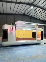 Remorque alimentaire mobile en aluminium avec cuisine complète pour la restauration commerciale, la restauration rapide, les glaces, le bubble tea, les snacks de maïs, résistante à la rouille