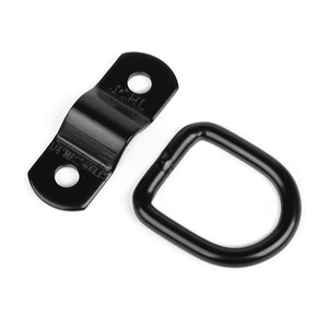 4 PCS Car V-Ring Anchor Replacements - 2.33x2.2 Inch Heavy Duty Truck Bed Tie Down Anchors (Black)