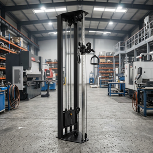 Attrezzatura Commerciale per Palestra: Macchina <span class=keywords><strong>Lat</strong></span> Pulldown con Pesi a Pila e Attacco a Puleggia per Functional Trainer - Product Image 3
