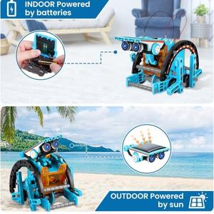 13-in-1 giocattoli robotici per istruzione solare versione aggiornata per bambini fai da te <span class=keywords><strong>attività</strong></span> di esperimento scientifico set educativi robotici per bambini - Product Image 5