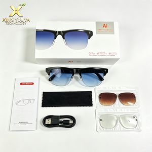 2026 New M96 AI Smart <b>Glasses</b> half frame for 8MP <b>Camera</b> 1080P Video Recording Real-Time AI Translation Calling HIFI Sound Unisex - Product Image 5