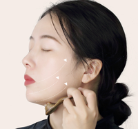 Bâton de massage oculaire personnalisé avec logo, outil Gua Sha facial pour les cernes, les poches sous les yeux, l'élimination des rides, le lifting du visage, masseur d'acupression