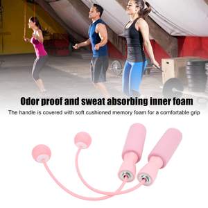 Corde à sauter portable avec poignée en mousse, anti-accroc, rotation rapide, corde à sauter sans fil pour le fitness - Product Image 3