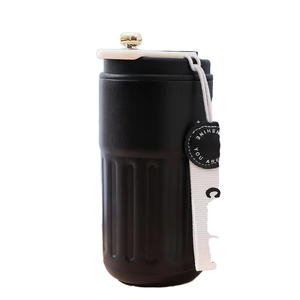 2024 New 410ml Leak-proof thép không gỉ chân không Cốc cách nhiệt đôi tường Du lịch cốc cà phê nhiệt độ thông minh nắp nhà bếp - Product Image 4
