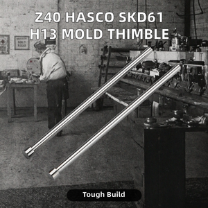 Accesorios de precisión para moldes Z40 HASCO, varilla de acero SKD61 totalmente endurecida, punzón redondo de material H13 en stock para electrodomésticos - Product Image 6