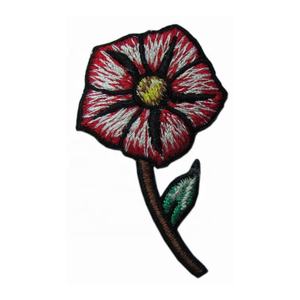 แผ่นรีดติดรูปแมวลายการ์ตูนงานปักดอกไม้งานทำมือออกแบบได้ตามต้องการด้วยผ้าแคนวาสและตกแต่งลูกไม้ - Product Image 1