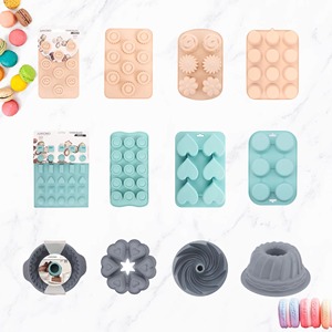 แม่พิมพ์ซิลิโคนสำหรับทำคัพเค้ก เกรดอาหาร ปลอดสาร BPA ไม่ติดกระทะ ใช้ซ้ำได้ ถอดออกง่าย ปลอดภัยสำหรับเครื่องล้างจาน แม่พิมพ์ซิลิโคนสำหรับอบเค้ก สำหรับใช้ในบ้าน - Product Image 6