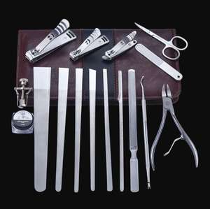 Set peralatan manikur pedikur kuku terlaris 16 buah untuk hadiah Kit perjalanan - Product Image 5