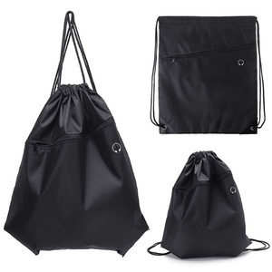 Mochila de poliéster reutilizable con cordón, bolsa de alta calidad con logotipo personalizado, se acepta logotipo personalizado, Oem promocional - Product Image 5