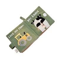 Livre en tissu lavable pour bébé OEM, livre en tissu coloré, livre en tissu interactif parent-enfant, livre en tissu pour bébé avec papier sonore et puzzle