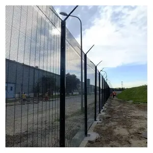 High Security Galvanized Clear View 358 Anti-climb Fence High-strength Iron Wire Mesh Panel For Prisons And Secure Facilities