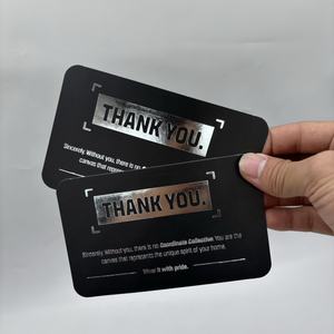 Carta de invitación para el evento Tarjeta de papel impresa personalizada tarjeta de felicitación Tarjeta de agradecimiento con logotipo sobre bagfactory al por mayor - Product Image 2