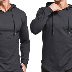Sudadera con capucha ajustada para hombre, para entrenamiento, gimnasio, fitness, venta al por mayor, diseño personalizado, sudaderas con capucha de invierno para hombre, para venta en línea - Product Image 4