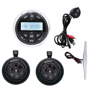Unite Marine Audio <b>Stereo</b> Radio <b>System</b> Package BT with 2*6.5" Marine Speakers Antenna and USB Cable H-833+H-6108+H-057+H-071 - Product Image 2