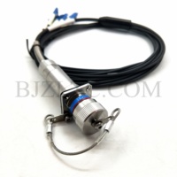 Konektor melingkar standar seri ZLTC D38999 6core soket perakitan kabel serat optik