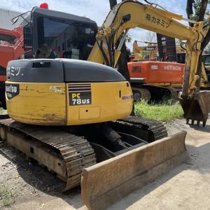 Pelleteuse d'occasion Komatsuu Pc78us-6 Mini pelleteuse de 7 tonnes Machine hydraulique originale sur chenilles - Product Image 2