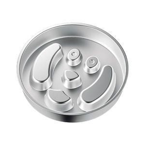 Slow Food Tigelas de aço inoxidável moderno Pet Sólido Amor Estilo Eco Gato Cão Alimentação Tigelas Asfixia Bloat Prevenção - Product Image 5