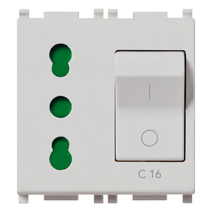 Disjoncteur miniature C16 16A 2P+T avec borne de terre pour protection électrique - Product Image 1