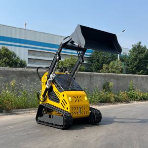 Gratis Verzending Mini Skid Stuur Loader 900Kg 9,9kw Mini Rupsbanden Schrank Loader Emmer Met Bijlagen Breker Sneeuw <span class=keywords><strong>Shovel</strong></span> - Product Image 2