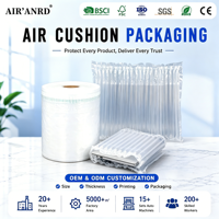 Rouleau de colonnes d'air gonflables protectrices en matériau PE+PA, imperméable, écologique, recyclable, flexible, léger et résistant aux chocs