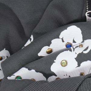 Sweat à capuche personnalisé en coton avec strass, style streetwear de luxe |   Fabricant OEM ODM, sweat-shirt personnalisé avec strass 1 1 - Product Image 1