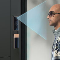 Serrure de porte intelligente pour maison connectée, entièrement automatique, avec reconnaissance faciale 3D, empreinte digitale, déverrouillage via application Tuya