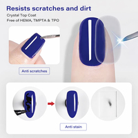 Vernis Gel de Finition Effet Cristal 15ml, Marque Privée, Sans Jaunissement, Sans Résidu, Super Brillant, Vernis Gel Diamant, Gel UV