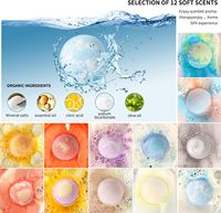 Bombes de bain pétillantes organiques vegan naturelles de chanvre de marque de distributeur faites à la main avec des bulles de colorant