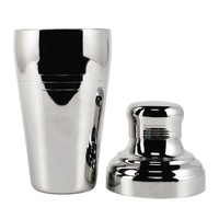 Ensemble de shakers à cocktails de luxe en acier inoxydable poli miroir - Outil de bar professionnel réutilisable et écologique de la marque Magic 250/500ml