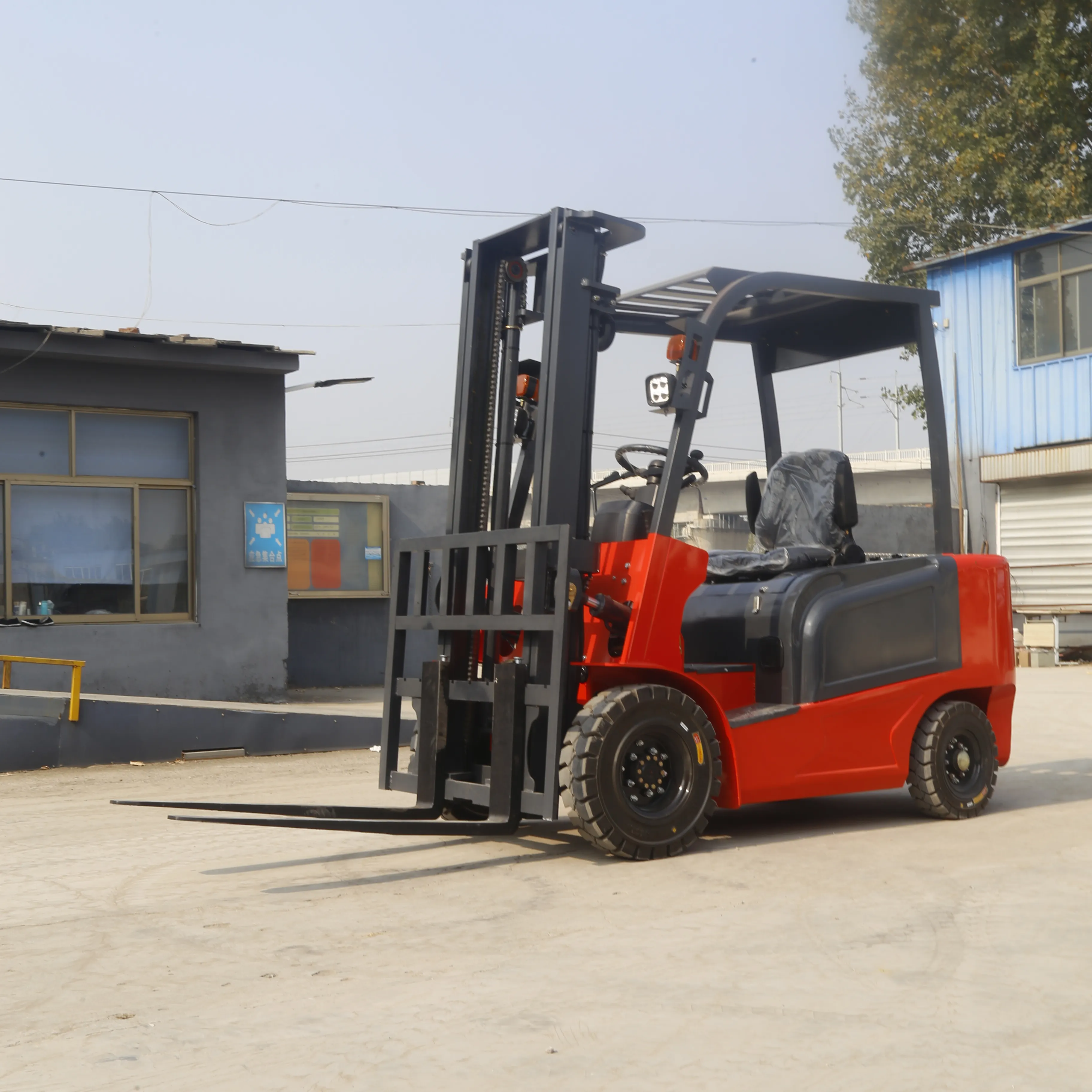 Depo kullanılan AC Motor 3Ton 3.5Ton 7ton dizel forklift japon Motor pil ile forklift  tam elektrikli