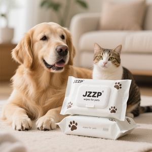 Toallitas para Mascotas 100% Naturales a Base <span class=keywords><strong>de</strong></span> Plantas Orgánicas para <span class=keywords><strong>Perros</strong></span> y Gatos con Material <span class=keywords><strong>de</strong></span> Papel para Limpiar y Desodorizar - Product Image 1